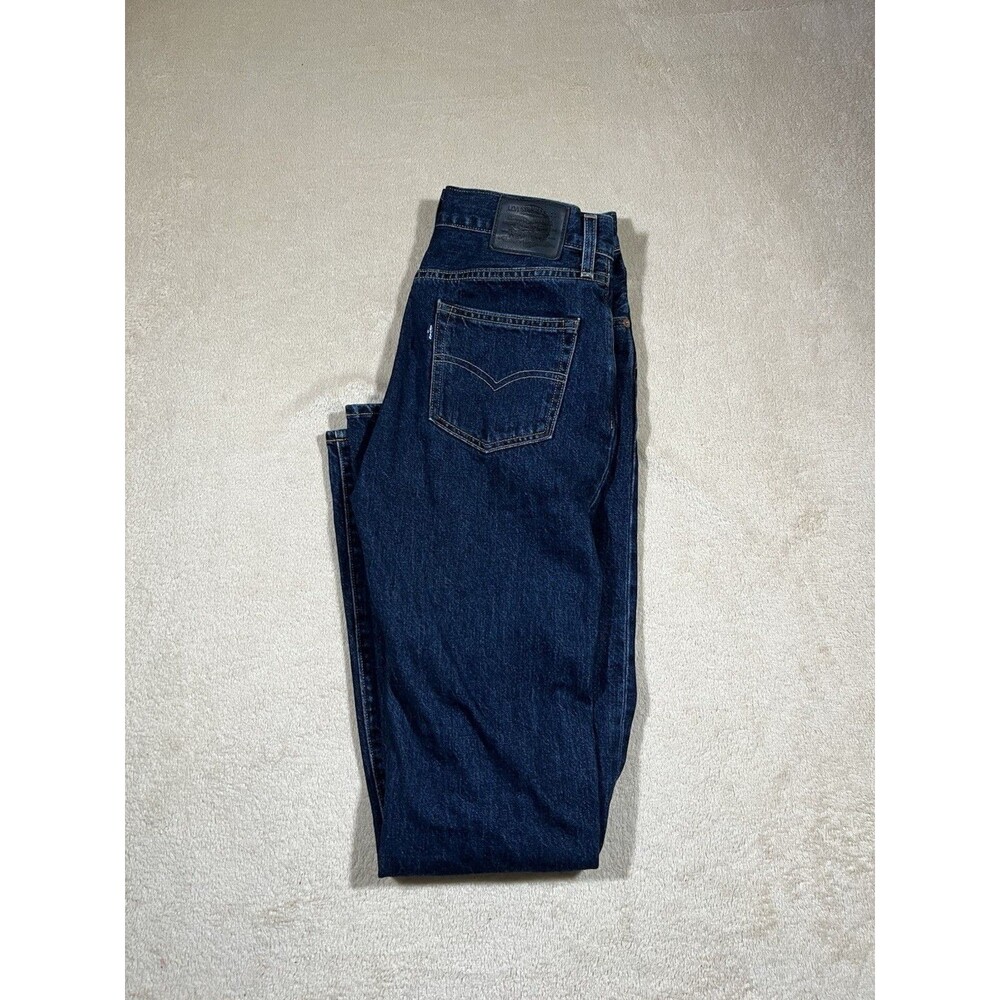 Levi’s Plank Straight Selvedge Jeans 26x34 Japan Made Blue Dark Wash Skater Prep